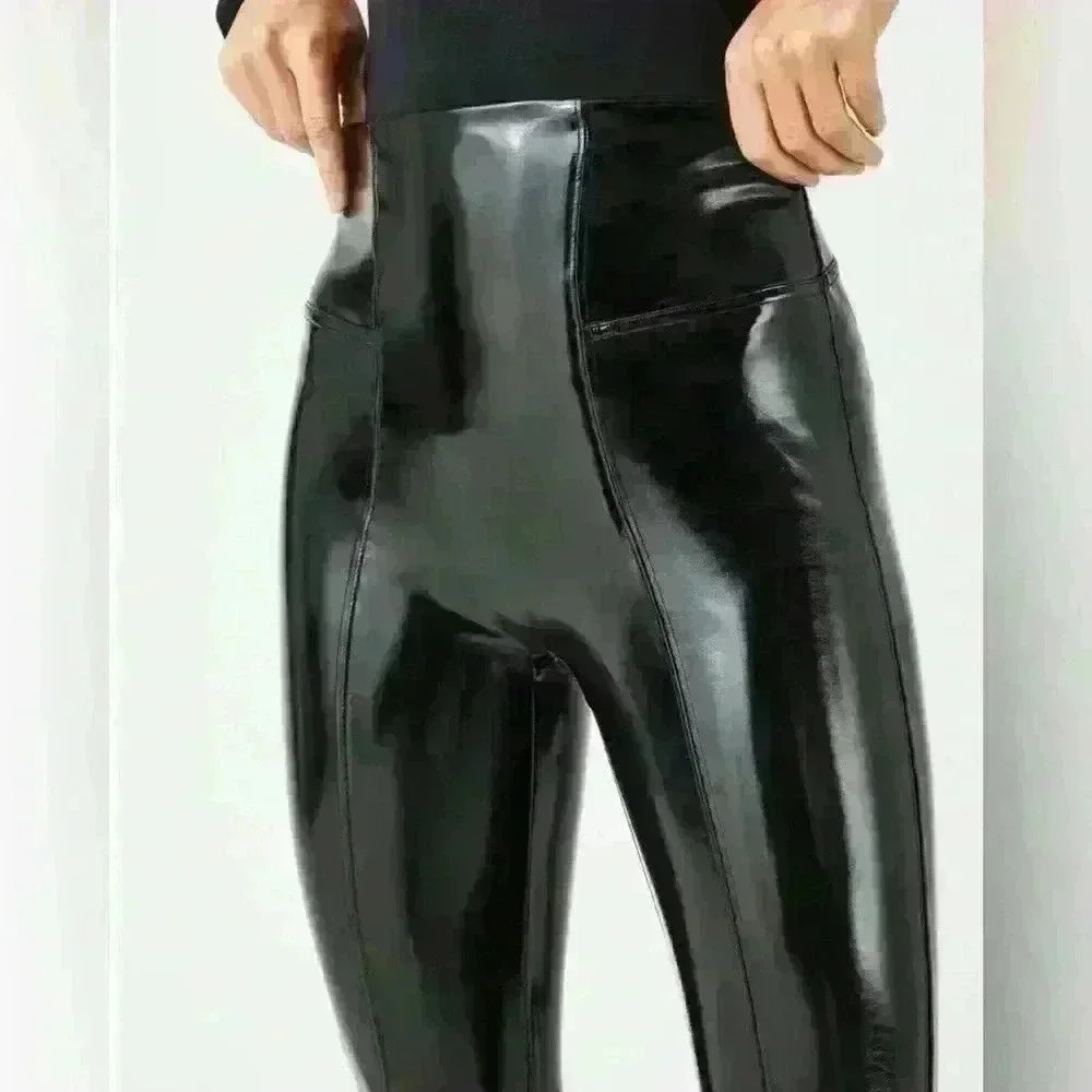 NWT Spanx Faux Large Patent Leather Legging Item# 2C - Picture 4 of 12